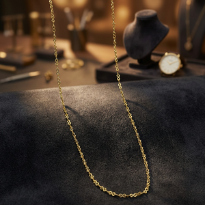 Venta al por mayor 14K 18K 24K Micro Gold Plated Singapore Chain, Modern Chain Design, Singapore Style Chain, Fashion Chain, Brass Chain. - Product Image 1