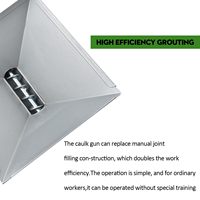 Pistolet à mortier à vis sans fin Tout en métal Portable Pointage Grouting Caulking Pulvérisateur avec 5 buses