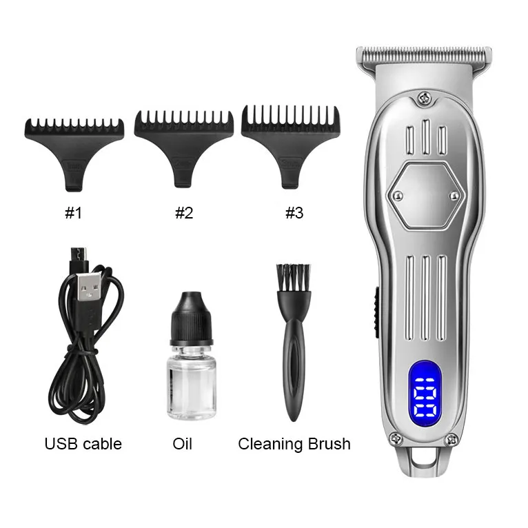 Male Rechargeable Hair Clippers Trimmer Electric Hair Cut Machine Trimmer Salon Cut Machine