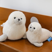 Pabrik OEM ODM Grosir Boneka Anjing Laut Putih Kawaii, Bantal Hewan Laut Lembut untuk Hadiah Anak, Dekorasi Kamar Tidur Anak