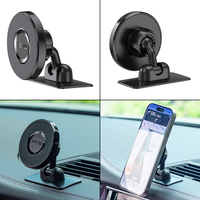 360 °   Support magnétique rotatif pour téléphone de voiture avec base solide compatible MagSafe, en plastique pour coque de smartphone