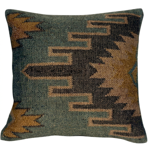 Cotton Handloom Indian Geometric Modern Kilim Cushion Cover Eco-Friendly Washable Outdoor 30x50 - Product Image 1