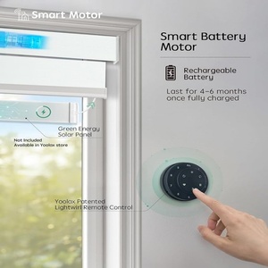 Chất lượng tuyệt vời trong nhà hai lớp thông minh cơ giới <span class=keywords><strong>Zebra</strong></span> Con lăn Rèm cho ngôi nhà - Product Image 3