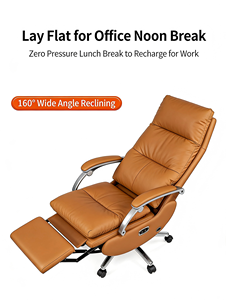 Sillón Reclinable Eléctrico Ergonómico de Respaldo Alto 160 °   Silla Ejecutiva de Oficina, Cómoda Silla de Jefe con Reposabrazos para Oficina - Product Image 6