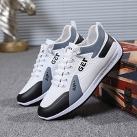 Chaussures de sport pour hommes à bout rond, respirantes, décontractées, pour le skateboard et la course à pied, polyvalentes printemps-été