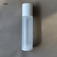 Bouteille de luxe en plastique avec pompe sans air PCR personnalisation de logo bouteille cosmétique sérigraphie personnalisée pour l'emballage des soins de la peau