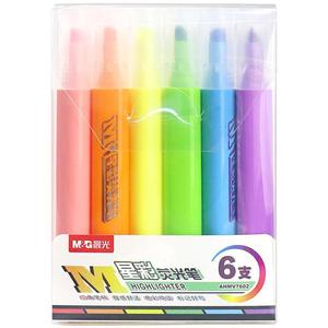 M&G Highlighter <b>Pen</b> 6-Color Set Slanted Tip For Student Note Taking And Journaling - Product Image 3