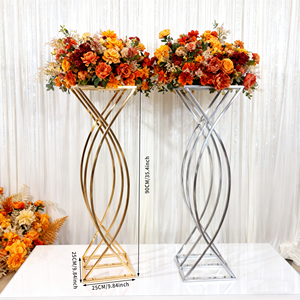 ขาตั้งดอกไม้เหล็กปรับระดับได้สำหรับตกแต่งงานแต่งงาน - Product Image 2