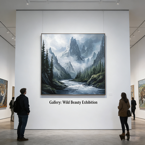 ภาพจิตรกรรมฝาผนังที่ปรับแต่งได้ พิมพ์ด้วยมือบนผ้าใบสไตล์มินิมอลสมัยใหม่ เหมาะสำหรับตกแต่งบ้าน ศิลปะโลหะสมัยใหม่ - Product Image 4