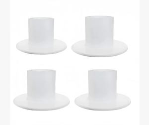 Набор подсвечников из латуни в минималистичном стиле под старину, на длинной ножке, для конических свечей, золотистые подставки для декора - Product Image 3