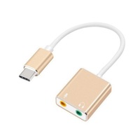 Tarjeta de Sonido Externa Tipo C, Adaptador de Audio USB C a 3.5mm de 7.1 Canales con Micrófono y Conector para Auriculares