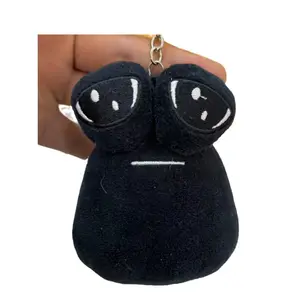 Tytopone Wholesale 10 cm cute my pet alien pou plush keychain sad face pou keychain plush funny pou plush toy keychain