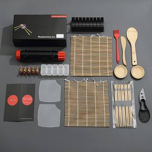 <span class=keywords><strong>Kit</strong></span> de fabrication de <span class=keywords><strong>sushi</strong></span> DIY Younis Cross-Border avec moule à boulettes de riz et tapis à rouler en bambou, outils pour rouleaux de <span class=keywords><strong>sushi</strong></span> japonais YNS-SS Noir Rouge - Product Image 2