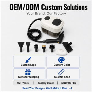 เครื่องทำความสะอาดไอน้ำแรงดันสูง 1500W แบบพกพา OEM ODM 3 บาร์ 1400 มล. อเนกประสงค์ สำหรับใช้ในบ้าน รถยนต์ และทำความสะอาดพื้น - Product Image 5