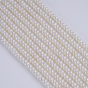 3.5-4mm Natural White Freshwater Small Bead <b>String</b> Scattered DIY Semi-Finished Necklace <b>Bracelet</b> Jewelry for DIY Creativity - Product Image 1