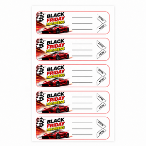 Factory Custom Car Theme Design Free Paper Printing Winning Tear Off Tickets Open Cards 5 Windows Pull Tabs Tickets - Product Image 3