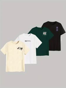 Camiseta Casual de Manga Corta para Hombre con Estampado de Dragón de Tokio, Cuello Redondo de Poliéster Transpirable, Perfecta para el Verano - Product Image 2