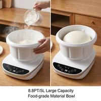 Robot Pétrin Électrique 5,68 L avec Fonction de Fermentation pour Pâte à Pizza, Pain et Raviolis, Machine à Pâte avec Bol de 5 L