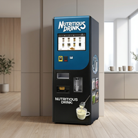 Distributeur automatique de boissons protéinées compactes en gros, mélange automatique, paiement par carte de crédit/code QR pour salle de sport, hôtel, club de fitness, libre-service