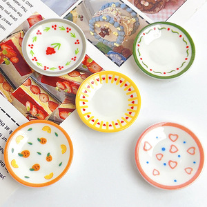 Novedades en Platos Decorativos de Resina Plástica con Diseño Floral, Coloridos y Surtidos, Mini Platos de Frutas para Manualidades, Proyectos de Casa de Muñecas y Accesorios de Bricolaje - Product Image 2