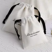 Bolsa de sabonete personalizada, logotipo personalizado eco-friendly para presente, bolsa de lona em algodão