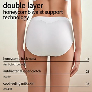 Culotte de maternité YIYI taille basse sans couture, effet push-up, ultra-douce, antibactérienne, entrejambe étendu, antidérapante pour la <span class=keywords><strong>grossesse</strong></span> - Product Image 3