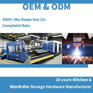 Plateau pivotant moderne à 3 niveaux en métal pour armoires de cuisine, accessoires de quincaillerie, <span class=keywords><strong>solution</strong></span> d'angle pour le rangement dans l'armoire - Product Image 6