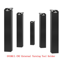 Porte-outil de tournage CNC SVUBR 95 degrés pour tournage externe, porte-outil à plaquettes VBMT 40CrMo HRC 40-45 pour usinage par tournage