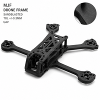 Châssis de drone MJF imprimé en 3D en nylon PA12-CF fibre de carbone, prototype de R&D UAV Multi Jet Fusion, personnalisé OEM