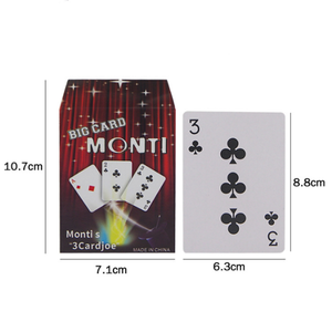 1 Ensemble de 3 Cartes BIG MONTI CHANGE, Tour de Magie avec Cartes, Facile pour <span class=keywords><strong>les</strong></span> Débutants, Papier pour Magie de Proximité, Illusion de Magicien - Product Image 3