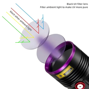 3 LED High Power 365nm UV Flashlight Detector Money Pet Stains Ore <strong>ID</strong> Work Marker USB Rechargeable Checker <strong>Torch</strong> - Product Image 3