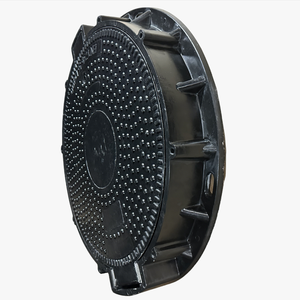 Coperchio per pozzetto rotondo composito OEM EN124 D400 economico da 600 mm con telaio, fusione di precisione in fabbrica - Product Image 3