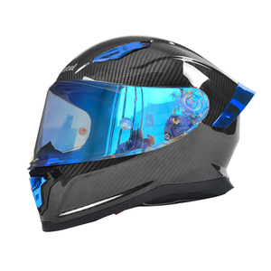 Helm Sepeda Motor Full <span class=keywords><strong>Face</strong></span> JBZ Brand DOT Approved Berbahan Serat Karbon dan Fiberglass, Kompatibel dengan HANS, Sistem Pengunci Cepat - Product Image 3