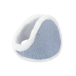 Teddy Fleece Earmuffs Blue Thickened Warm Ear <b>Covers</b> For Winter Cycling - Product Image 1