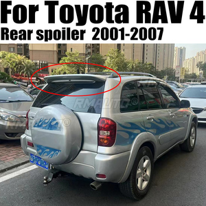 Aileron arrière de coffre pour Toyota RAV 4 2001 à 2007 avec éclairage, en fibre de carbone de haute qualité, aileron arrière de voiture DIY, couleur personnalisable - Product Image 1