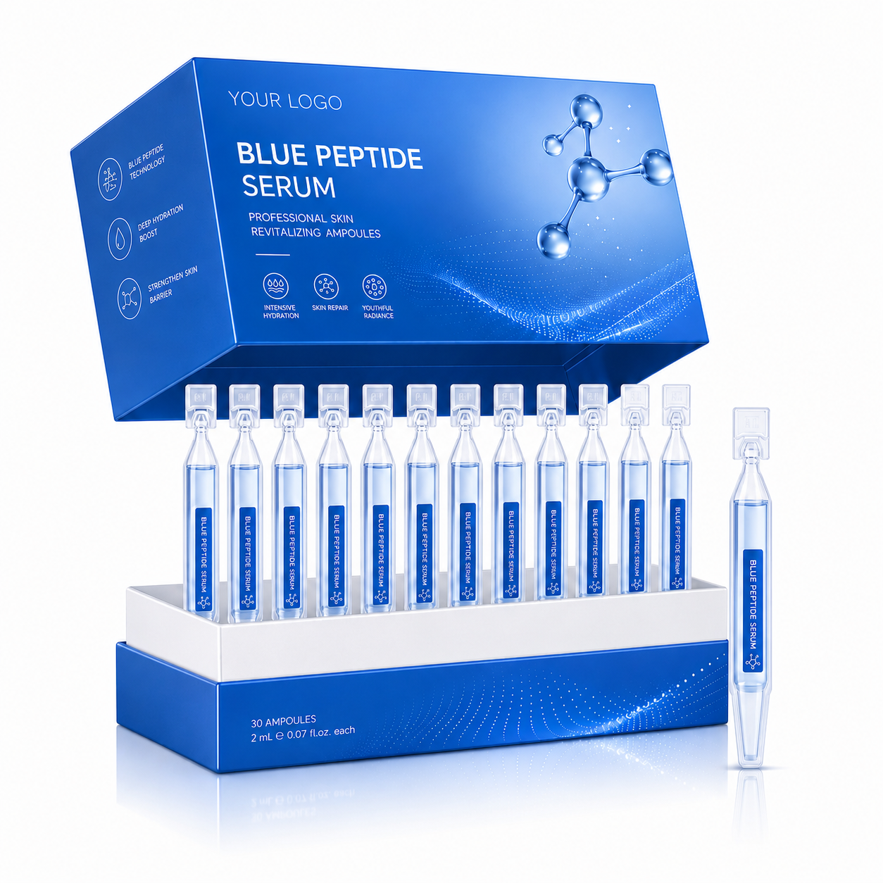 blue peptide serum