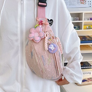 Japan Style Women's Chest Bag With Color Blocking Water Resistant Zipper Closure Single Strap Sports Everyday Use Spring 2024 - Product Image 2