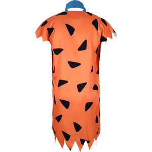 Costume da Uomo Primitivo per Cosplay Arancione con Sciarpa Blu Set per Adulti I <span class=keywords><strong>Flintstones</strong></span> - Product Image 4