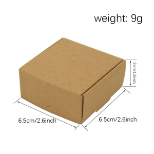 2.6*2.6*1.2 Inch Gift Packaging Foldable Kraft <strong>Paper</strong> <strong>Boxes</strong> <strong>Small</strong> Cardboard Gift <strong>Boxes</strong> for Wrapping Mailing Present - Product Image 2