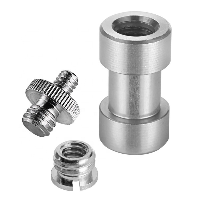 Стандартный металлический резьбовой переходник для штатива с резьбой от 1/4 до 1/4 дюйма для камеры DSLR