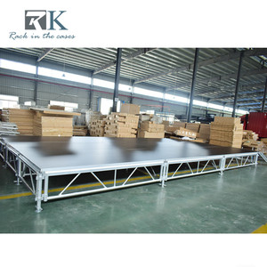 Modular Aluminum Alloy Stage Display Equipment Rectangle Frame Screw Connection Quick Installation Silver Color Exhibitions Use - Product Image 5