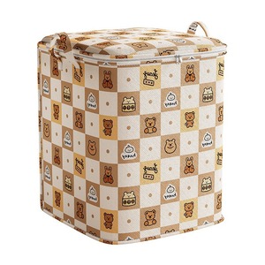Sac de rangement Ours de dessin animé en tissu non tissé, organisateur de couettes et vêtements, sac de déménagement, pour chambre à coucher - Product Image 2