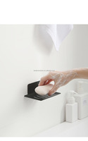 Porte-savon mural en acier écologique moderne pour salle de bain avec égouttoir intégré