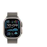 Cinturino in titanio puro con fibbia a paracadute Milanese per Apple Watch/iWatch.