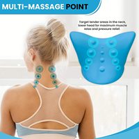 Oreiller de traction cervicale en PU en gros, étireur chiropratique, mousse ergonomique, soulagement de la douleur cervicale, dispositif de posture, logo personnalisé HLLFOAM
