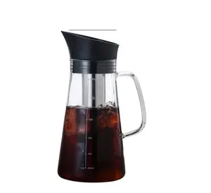 1L 1.4LHigh-Capacity Glass Ice Coffee Maker Cold Brew Coffee Maker mit Stainless Steel Filter
