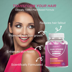 Grosir 60ct Biotin vitamin <span class=keywords><strong>Gummy</strong></span> suplemen untuk rambut dewasa pertumbuhan kulit kuku <span class=keywords><strong>Pectin</strong></span> pertumbuhan rambut Gummies bukan untuk bayi baru lahir - Product Image 3