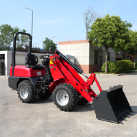 Kostenloser Versand Neuer Radlader Multifunktionaler Kleinradlader für Landwirtschaft und Gartenbau Hydraulischer Knickgelenkter Lader