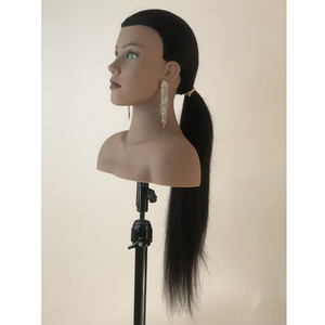 Maniquí de Cabeza con Hombros Grandes de Cabello Humano <span class=keywords><strong>para</strong></span> Prácticas de Estilismo y Entrenamiento - Product Image 5