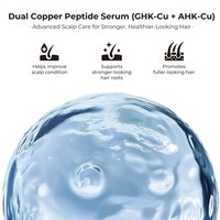 Sérum capillaire en spray aux peptides de cuivre GHK-CU AHK-CU, activation des follicules, soin du cuir chevelu, traitement des cheveux clairsemés, traitements de repousse des cheveux